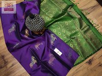 Kanjivaram Soft Silk Saree Handwoven