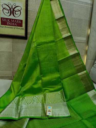 silver jarie pure kanjivaram silk