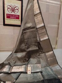 Silk Saree Silver Jarie Pasted Colour