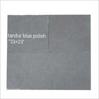23x23 Inch Tandur Blue Polished Stone - Solid Surface, Grey Color | 18-25mm Thickness, 3-4 Moh's Hardness, Less Than 1% Water Absorption, 1800-2100 Kg/cm2 Strength