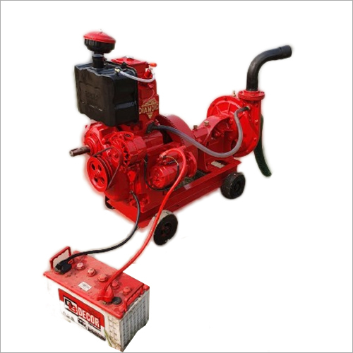 Red Portable Diesel Generator