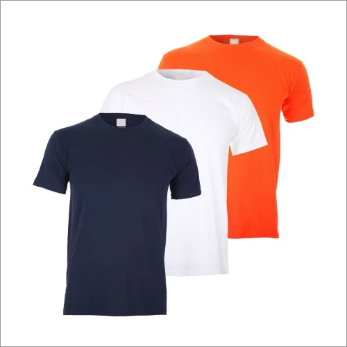 Multiple Mens Plain Lycra T Shirt