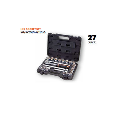 Hand Socket Sets KIT-SKT in Blow Moulded Cases 27 Piece