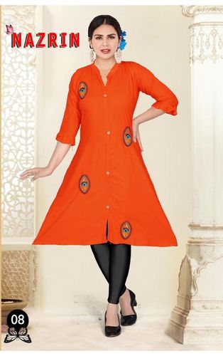Nazrin Vol  2 Embroidery Work Kurti Catalogue Set