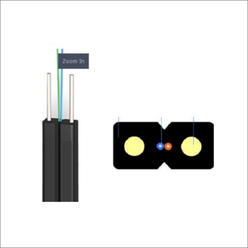 FTTH Optical Flat Cables - PE Insulated Industrial Application | Flexible Weather-Resistant High-Bandwidth Solutions