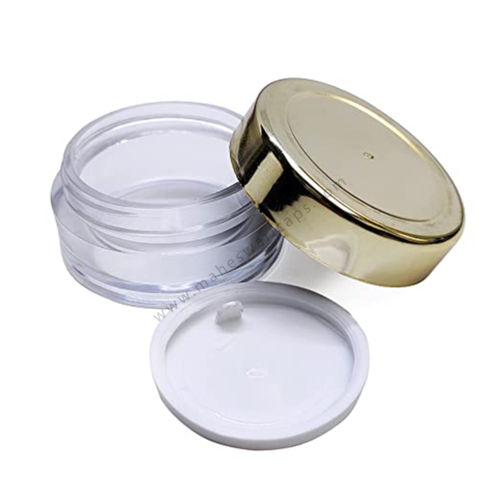 Cosmetic Cream Acrylic Gold Jar 8GM