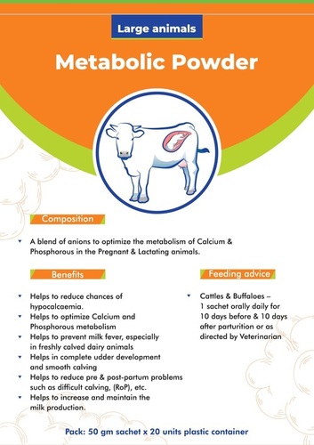 Metabolic powder for Udder Development