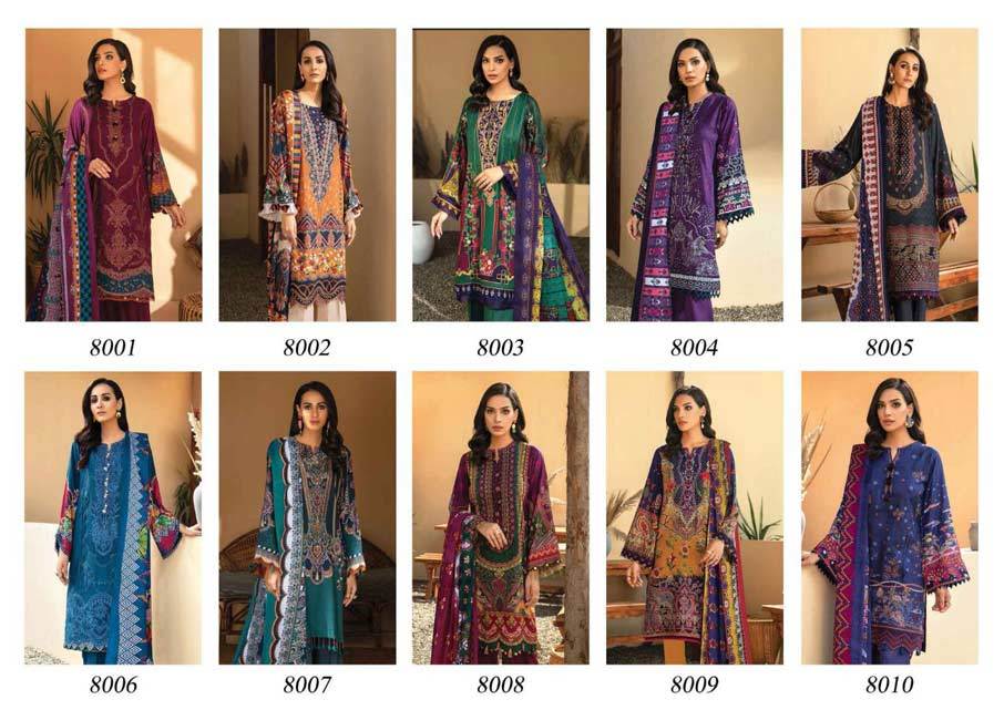 Parnika Pure Lawn Cotton Dress Material Collection