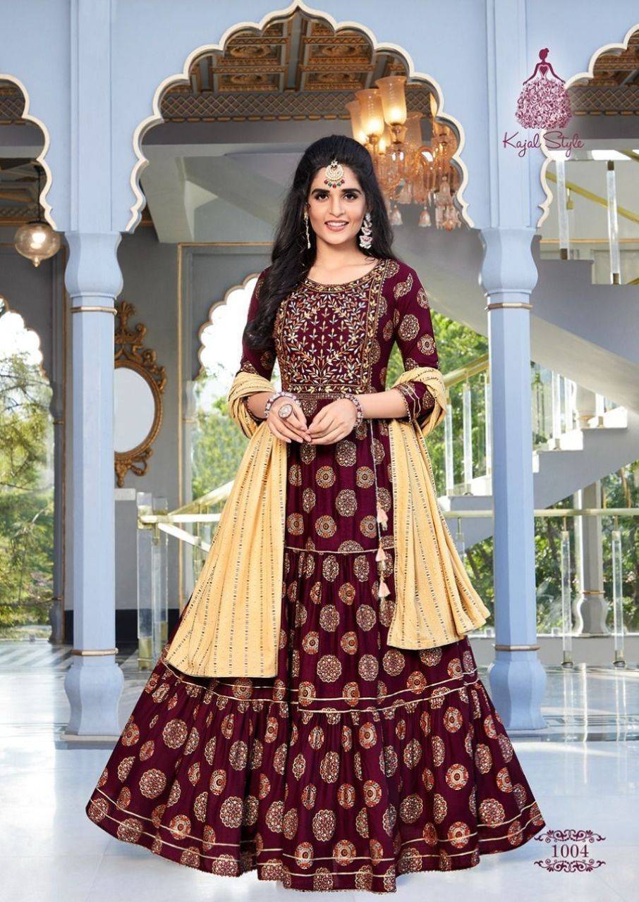 Fashion Hirva Vol 1 Designer Rayon Gown Catalogue