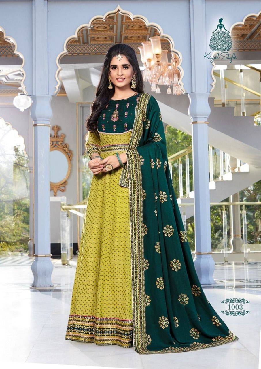 Fashion Hirva Vol 1 Designer Rayon Gown Catalogue