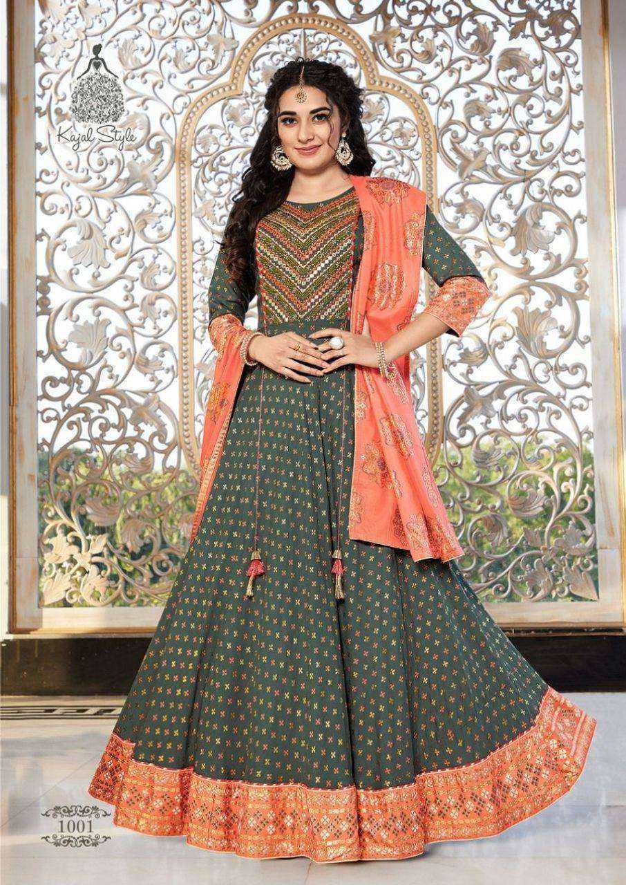 Fashion Hirva Vol 1 Designer Rayon Gown Catalogue