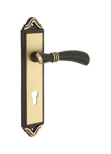 BRASS MORTISE HANDLE LOCK SET BMH 21