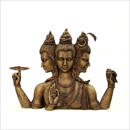 Trimukhi Shiva Statue 