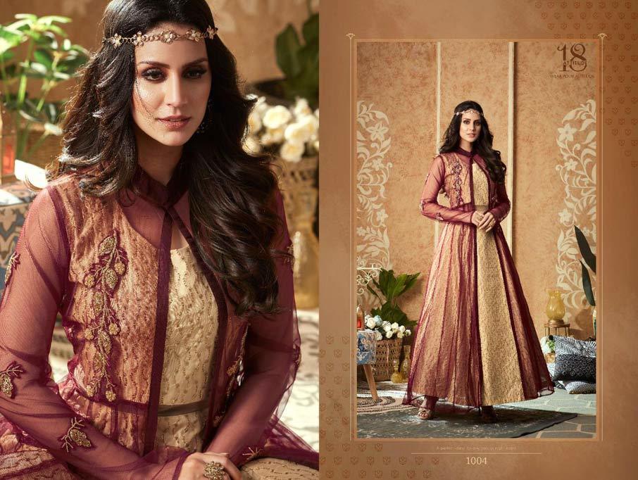 Nazar Vol 2 Pure Georgette Wedding Wear Gown Catalog Set