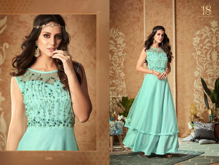 Nazar Vol 2 Pure Georgette Wedding Wear Gown Catalog Set