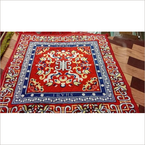 Multicolor Velvet Pooja Aasan Rug