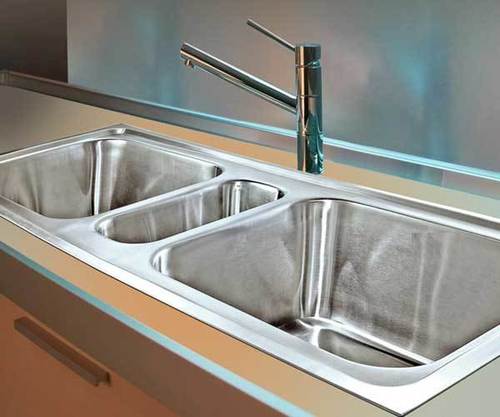 Double Bowl Kitchen Sink With Mini Bowl