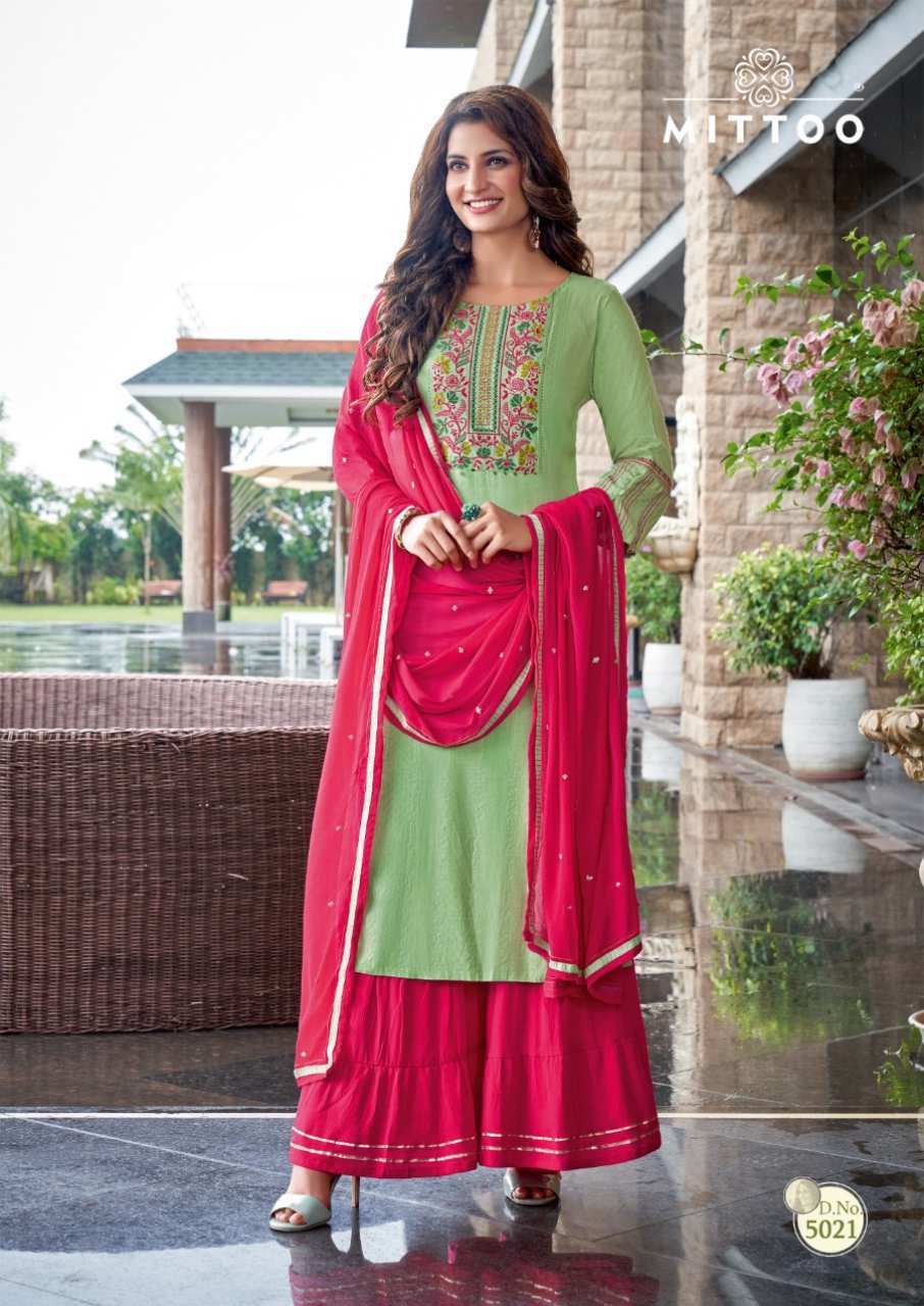 Rivaaz Vol 3 Designer Georgette Kurti With Pant Dupatta Set