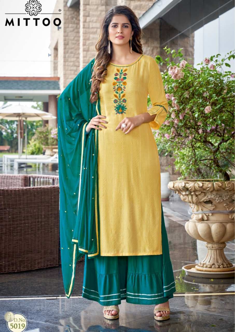 Rivaaz Vol 3 Designer Georgette Kurti With Pant Dupatta Set
