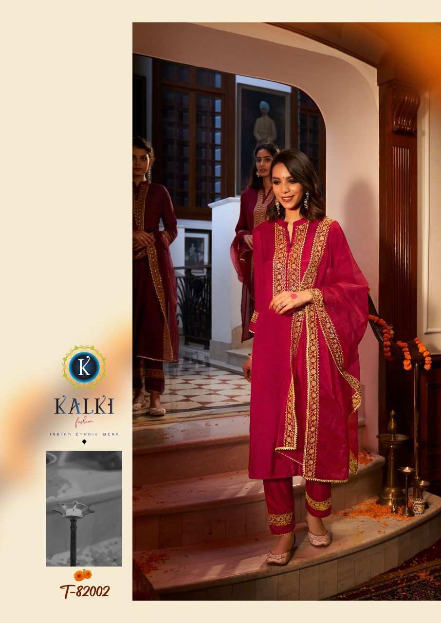 Rivaaz Vol 3 Designer Georgette Kurti With Pant Dupatta Set