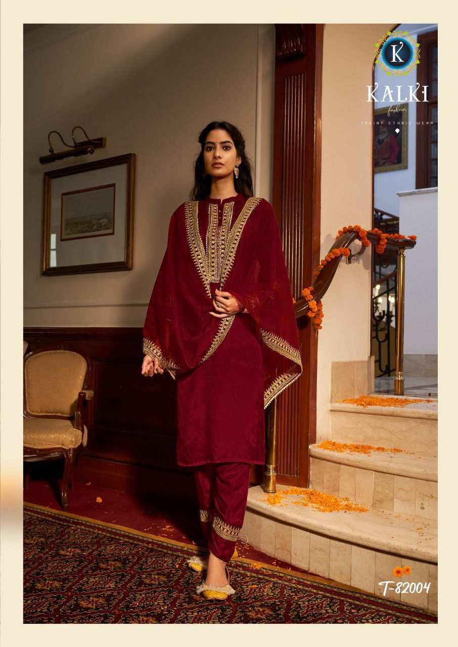 Rivaaz Vol 3 Designer Georgette Kurti With Pant Dupatta Set