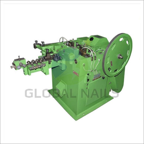 Green 2 Hp  Wire Nail Making Machine