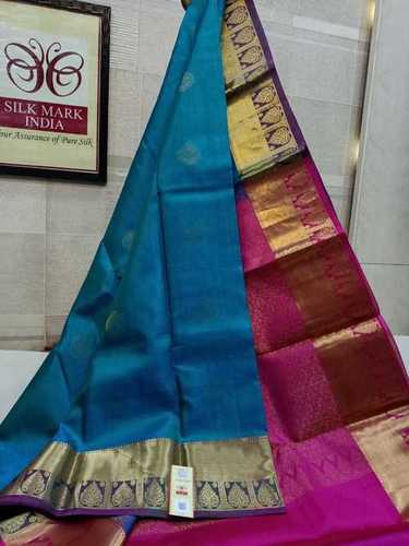 Kanjivaram Silver Jarie Butta