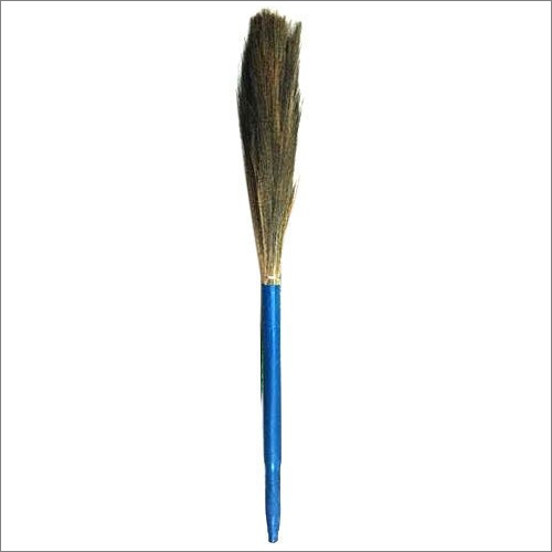 Blue Plastic Handle Grass Broom