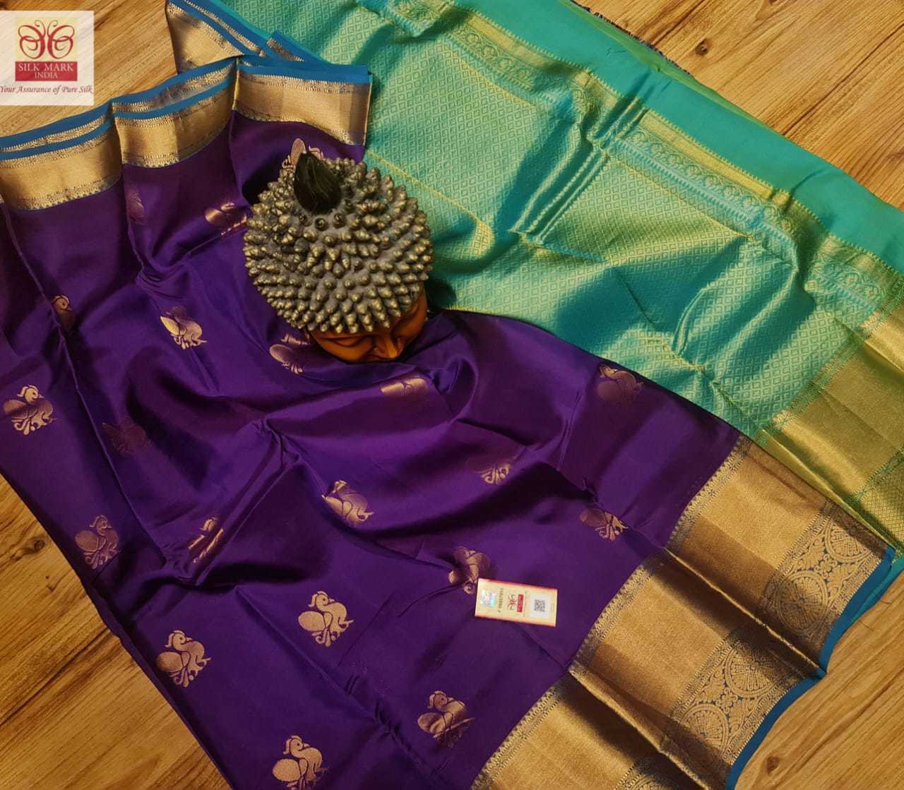 Kanjivaram Pure Silk Saree With Tissue Border