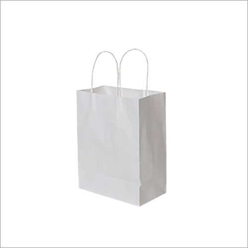 Disposable White Shopping Paper Bag