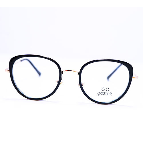 Round Circle Navy Blue Frame