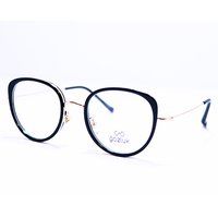 Round Circle Navy Blue Frame