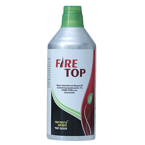 Fire Top Insecticide - Neem Seed Kernel Based EC, 1% Azadirachtin | Liquid Form, Available in 1 Ltr, 500 ml, 250 ml, 100 ml Bottles