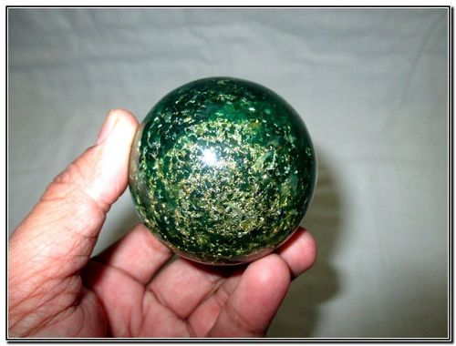 Green Mica Sphere