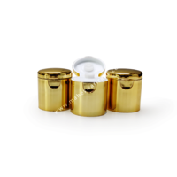 Flip Top 24mm Cap Gold Metallizing - Color: Golden
