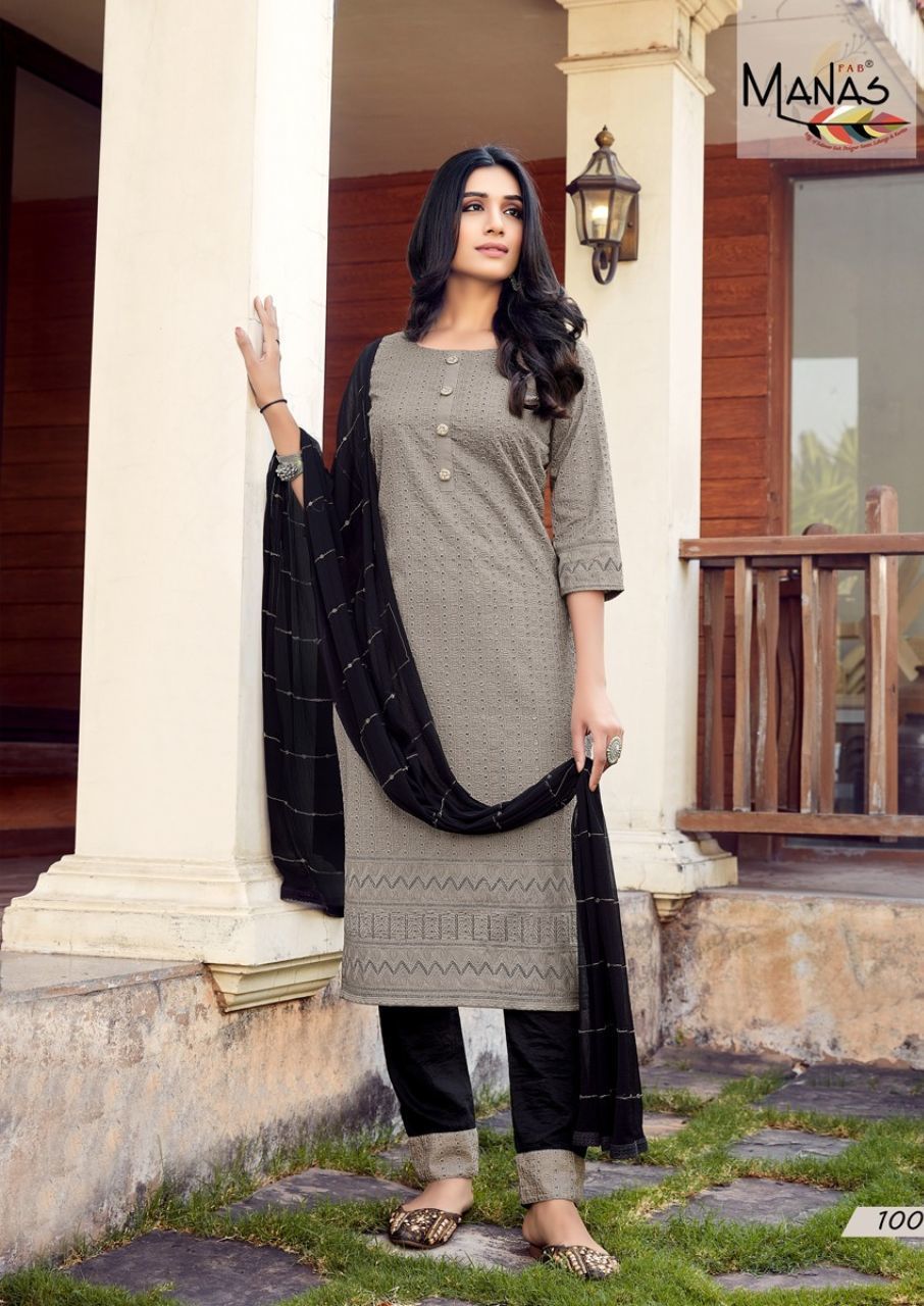 Bombay Schffli Heavy Chinon Festival Kurti Catalogue Set