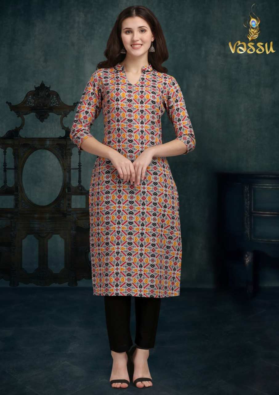 Emily Designer Rayon Women Kurti Catalogue Set