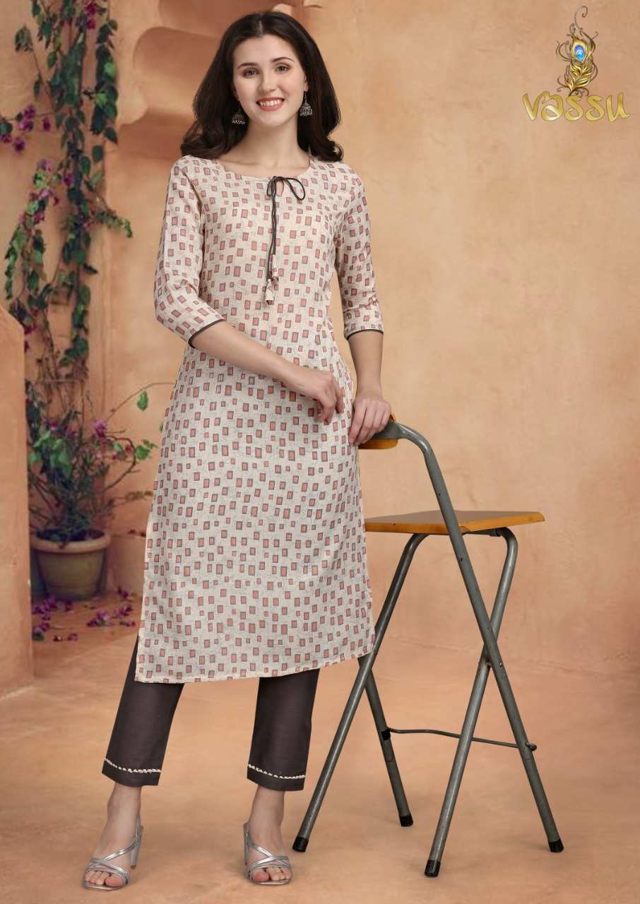 Emily Designer Rayon Women Kurti Catalogue Set