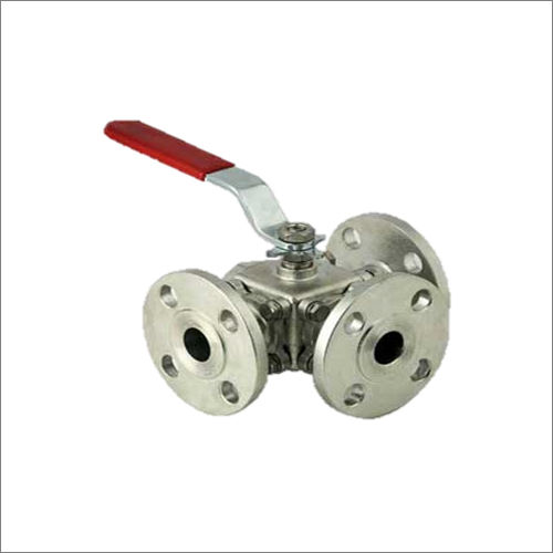 Stainless Steel 3 Way Flanged Type Ball Valves