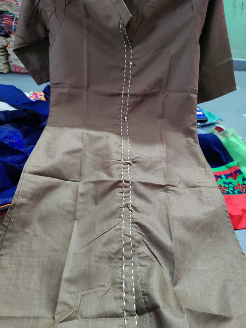 Kora Silk And Rayon Silk Kurti