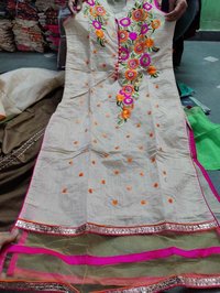 Kora Silk And Rayon Silk Kurti