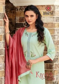 Kavya Designer Heavy Cotton Kurti Catalogue Set