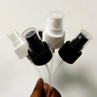 Mist Cleanser Spray Pump - 24mm Diameter, Plastic Material, Black And White Color | Easy To Use Mist Spray For Cosmetic Bottles