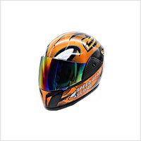 Speed Beast Full Face Orange Helmet
