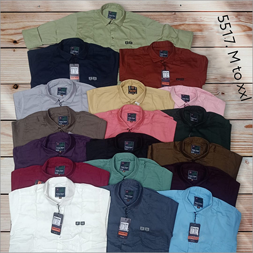 Mens Plain Cotton Casual Shirts