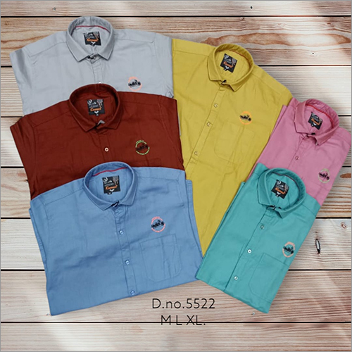 Mens Plain Cotton Shirts