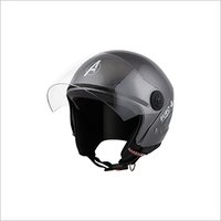 Open Face Black Helmet