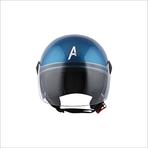 Open Face Blue Helmet