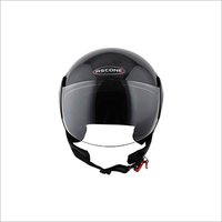 Open Face Black Color Helmet