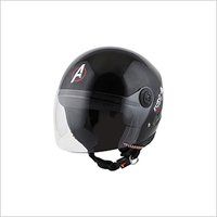 Open Face Black Color Helmet